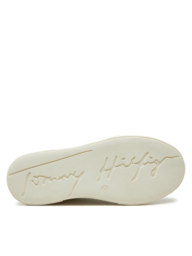 Tommy Hilfiger Sneakersy Tommy Hilfiger Low Cut Sneaker T3A9-33744-1355 S Biały