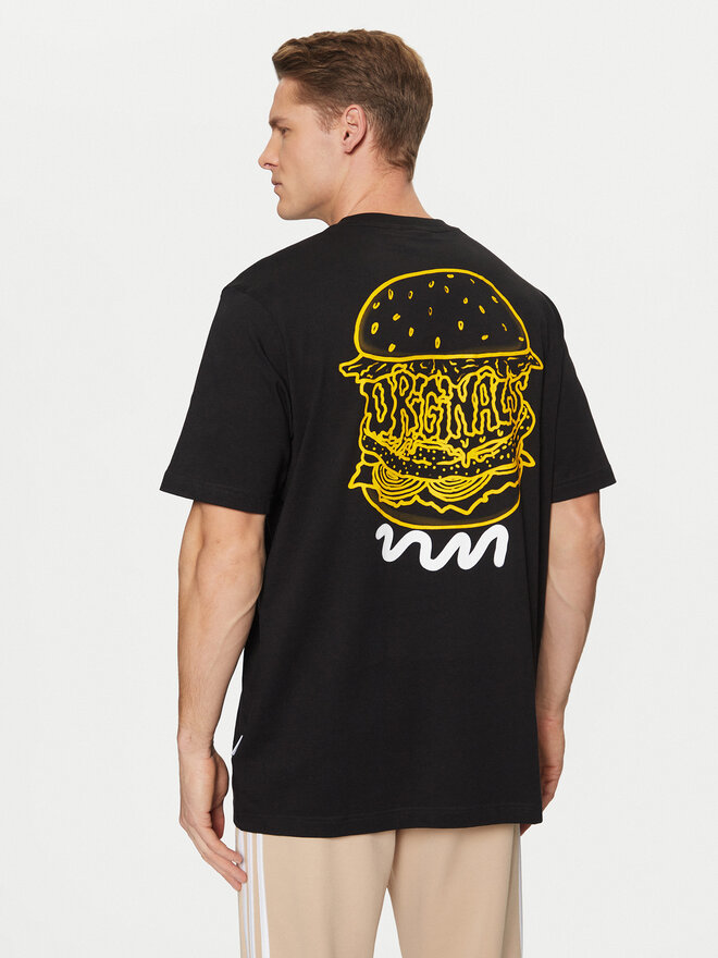 adidas adidas T-Shirt Street B JP2672 Schwarz Loose Fit