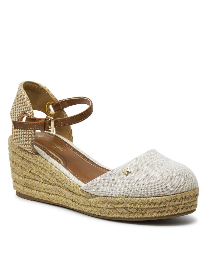 Wrangler Espadryle Wrangler Bela Women Semi Wedge 20241055 Szary