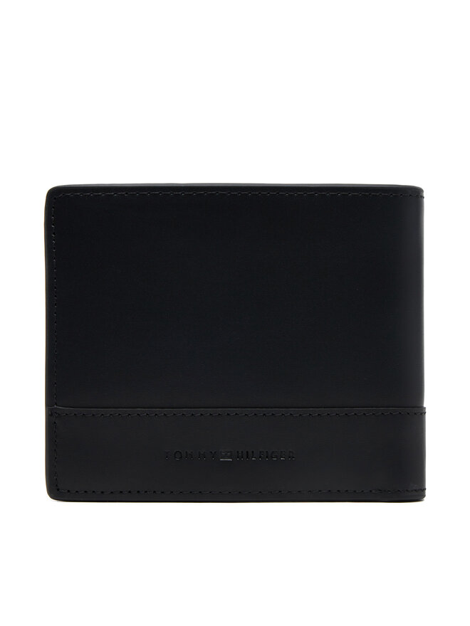Tommy Hilfiger Велике Чоловіче Портмоне Tommy Hilfiger Th Corp Cc And Coin AM0AM13245 Чорний