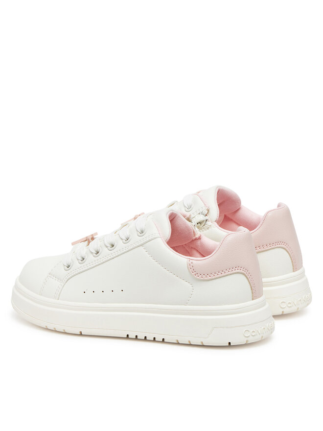 Calvin Klein Jeans Sneakersy Calvin Klein Jeans Low Cut Lace-Up V3A9-82015-1355A M Biela