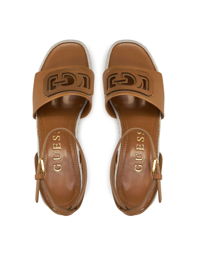 Guess Espadryle Guess FLJTAN LEA04 Brązowy