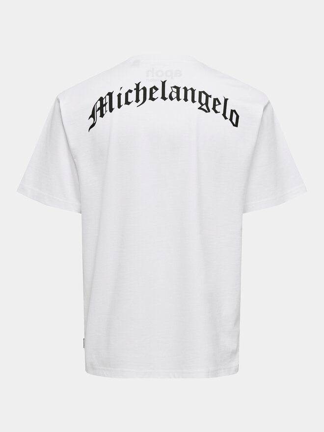 Only & Sons Only & Sons Camiseta Apoh 22028207 Blanco Relaxed Fit