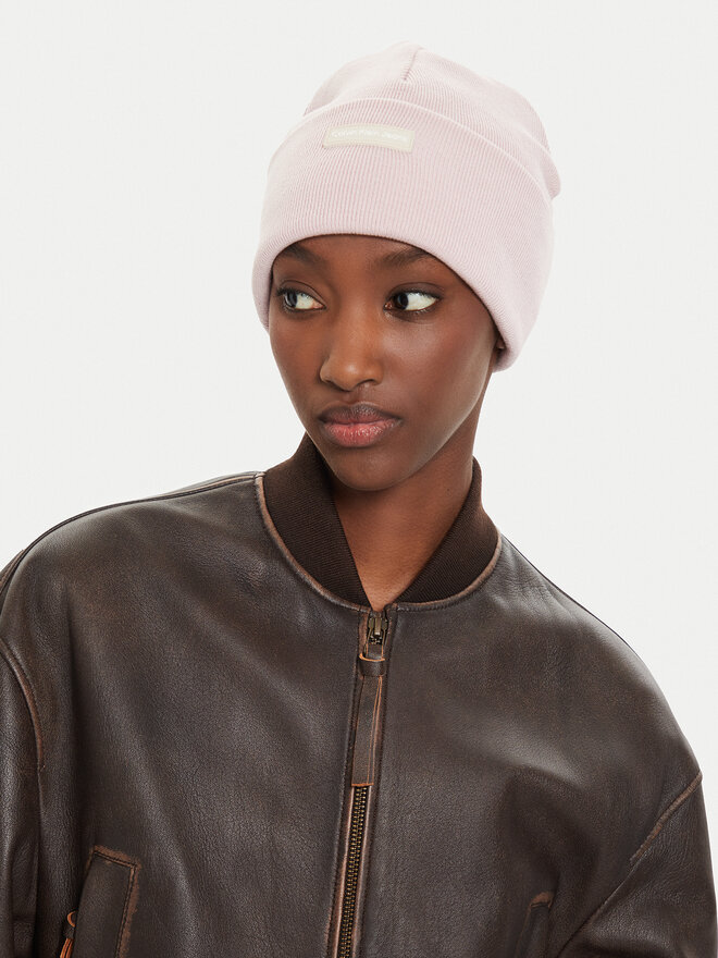 Mutze Calvin Klein Inst Patch Beanie K60K612322 Rosa eschuhe