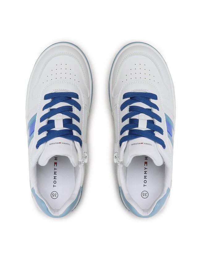 Tommy Hilfiger Αθλητικά Tommy Hilfiger Flag Low Cut Lace-Up Sneaker T3X9-32869-1355 S Λευκό