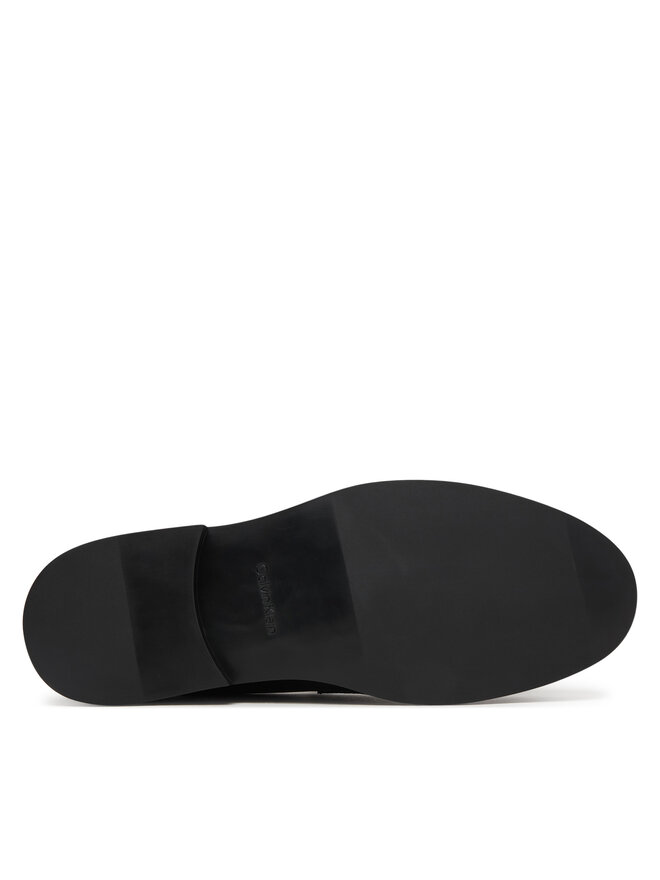 Calvin Klein Slipper Calvin Klein Ess Rubber Loafer Wr Pol Lth HM0HM02171 Schwarz