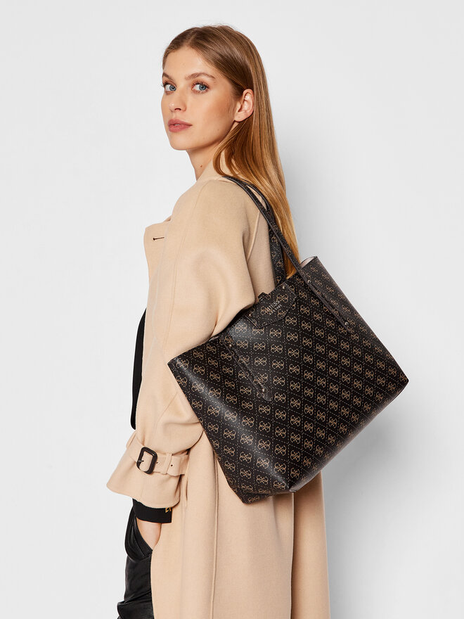 Guess Ročna torba Guess Eco Brenton Tote HWESG8 39023 Rjava