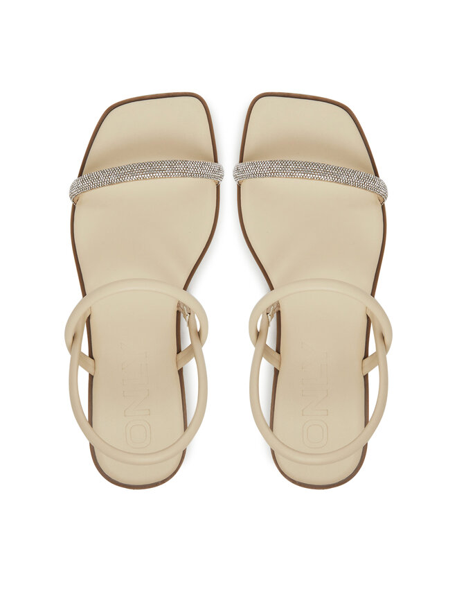 ONLY Shoes Босоніжки ONLY Shoes Onlmilan-2 Bling 15319582 Écru