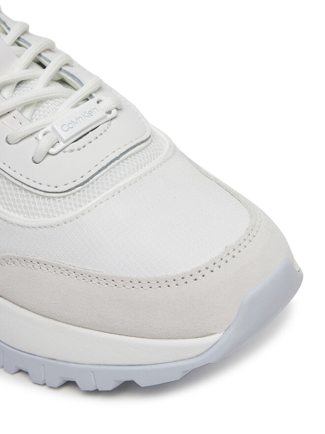Calvin Klein Αθλητικά Calvin Klein Runner Lace Up Mesh Mix HW0HW02487 Λευκό