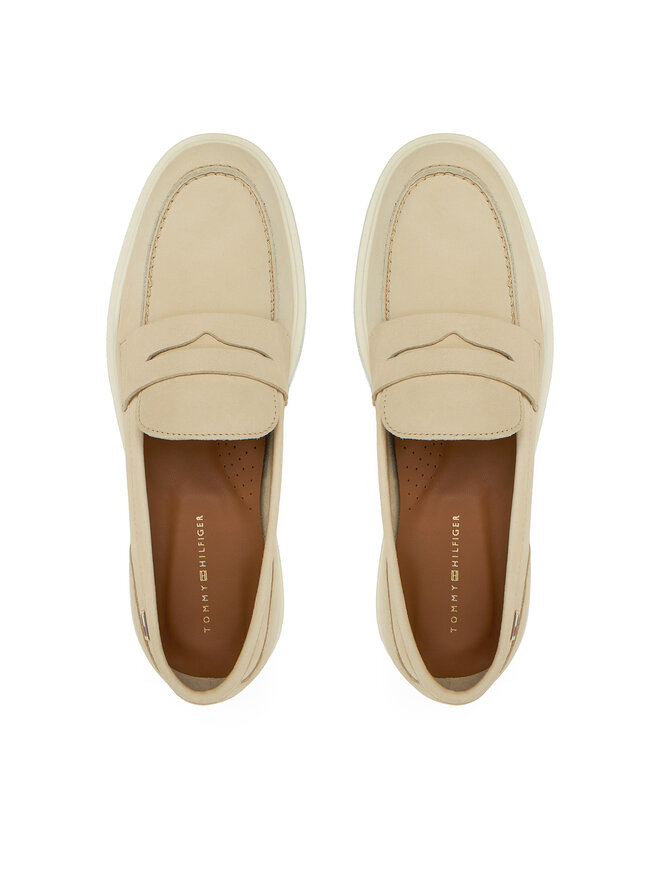 Tommy Hilfiger Loafersy Tommy Hilfiger FW0FW08679 Écru