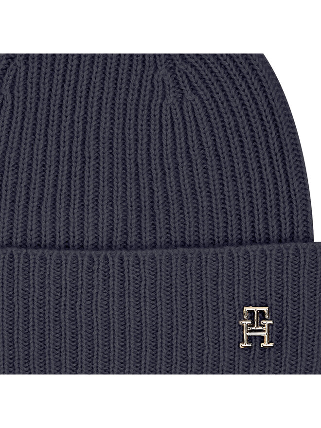 Tommy Hilfiger Σκούφος Tommy Hilfiger Cashmere Chic Beanie AW0AW15321 Σκούρο μπλε