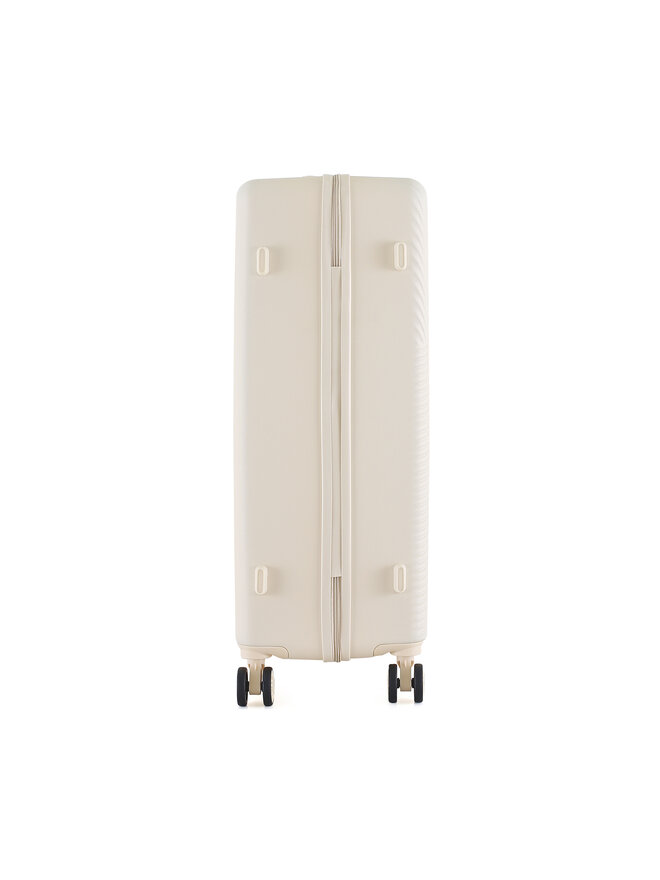 Semi Line Μεγάλη Βαλίτσα Semi Line T5757-4 Εκρού