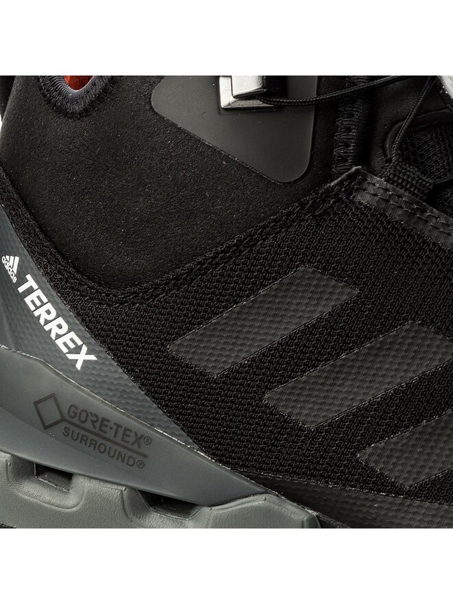 Trekkingschuhe adidas Terrex Fast Mid Gtx Surrou GORE TEX BB0948 Schwarz eschuhe