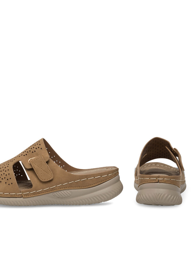 Clara Barson Pantoletten Clara Barson WYL05010-17 Beige