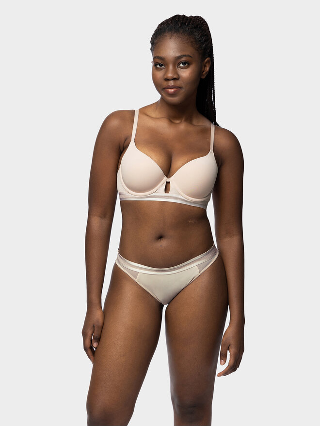 Dorina Dorina Klassischer Damenslip Gray D001631MI033 Beige
