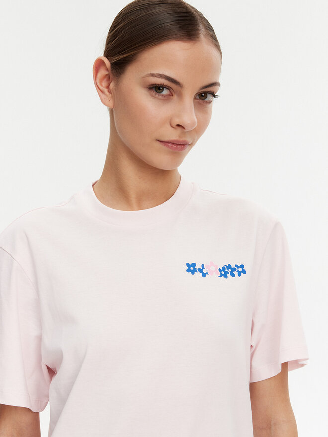 HUGO HUGO Футболка Vintage Tee 50537239 Світло-рожевий Relaxed Fit