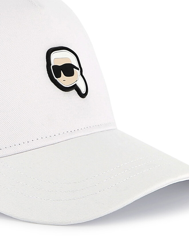 KARL LAGERFELD Шапка с козирка KARL LAGERFELD Z30398 Бял