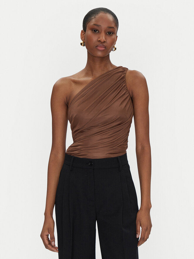 PINKO PINKO Top 105048 A2F1 Braun Slim Fit