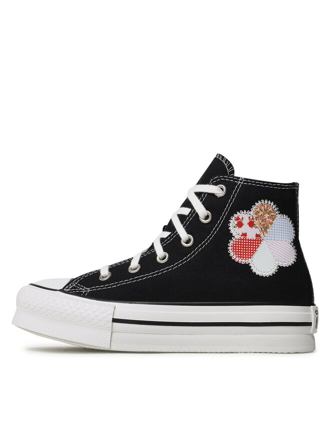 Converse Plátěnky Converse Chuck Taylor All Star Eva Lift Hi A05166C Černá