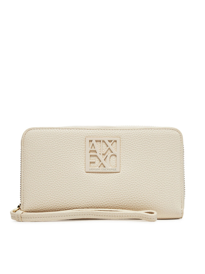 Armani Exchange Голям дамски портфейл Armani Exchange XW000361 AF11902 U1074 Бял
