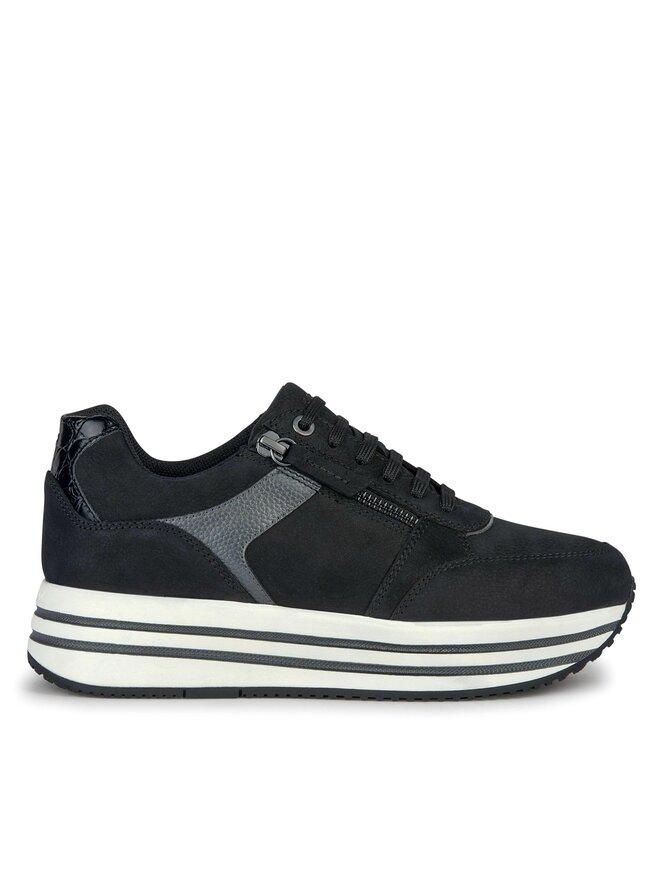 Geox Sneakers Geox D Kency D36QHA 0767B C9B1G Schwarz