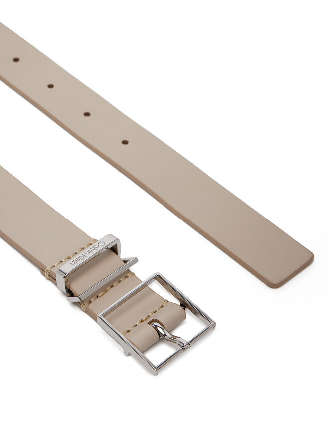 Calvin Klein Ženski pas Calvin Klein Branded Loop Square Belt 2.5 K60K612866 Bež