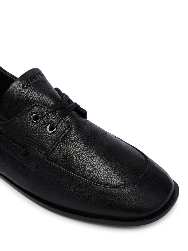 Calvin Klein Halbschuhe Calvin Klein Ess Boatshoe Lth HW0HW03116 Schwarz