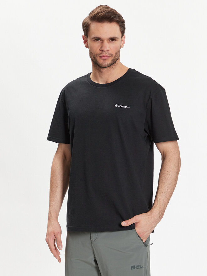 Columbia Columbia T-Shirt Basic Logo 1680053 Μαύρο Regular Fit