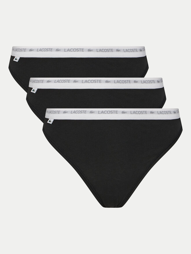 Lacoste Lacoste 3er-Set Stringtangas 8F1341 Schwarz