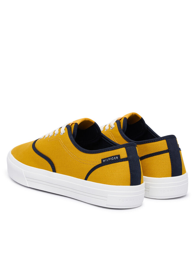 Tommy Hilfiger Sneakers aus Stoff Tommy Hilfiger Th Vulc Cup Long Lace Canvas FM0FM05874 Gelb