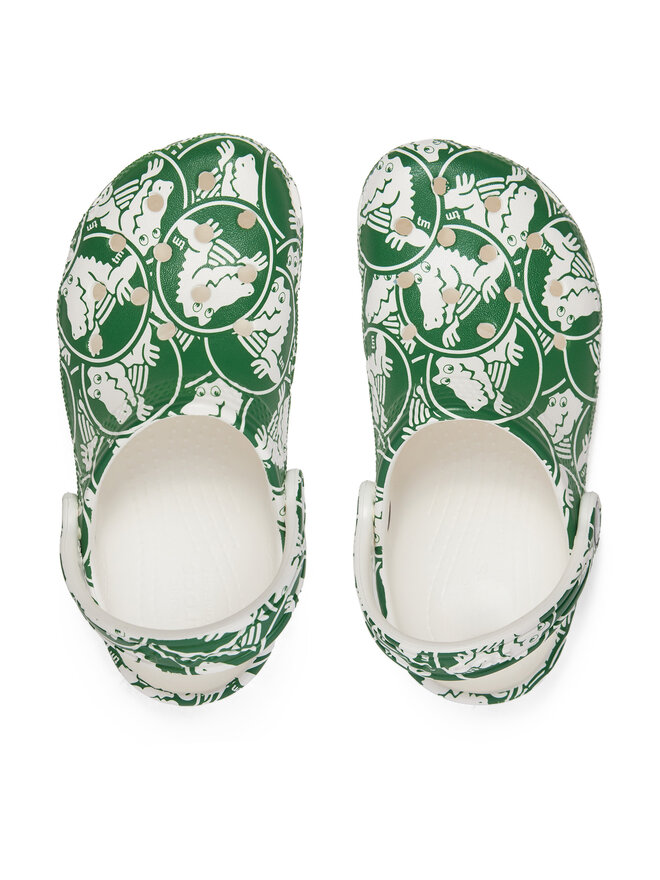 Crocs Klapki Crocs Classic Duke Print Clog K 210007 Zielony