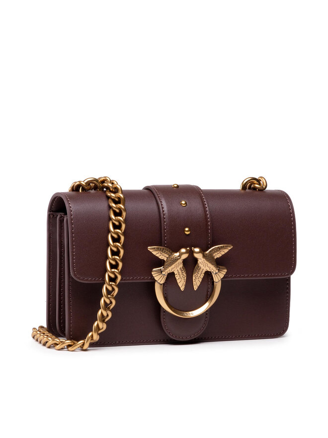 Handtasche Pinko Love Mini Icon Simply 10 C 20212 PLTT 1P22AA Y6XT Dunkelrot eschuhe