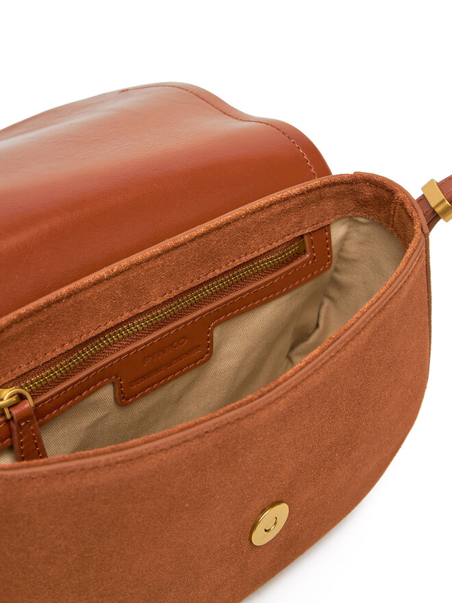 PINKO Τσάντα PINKO Saddle Mini PE PLTT 103831 A29N Καφέ
