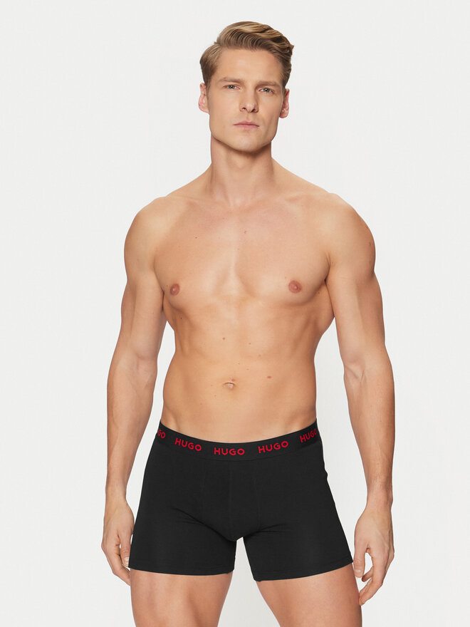 HUGO HUGO 3 darab boxer 50532613 Fekete