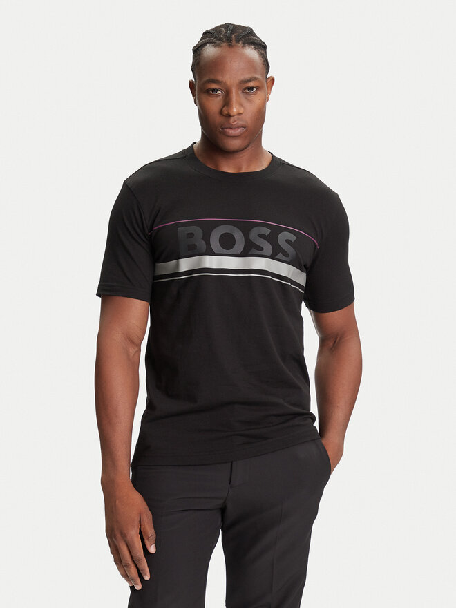 BOSS BOSS Camiseta Iconic Zone 50550113 Negro Regular Fit