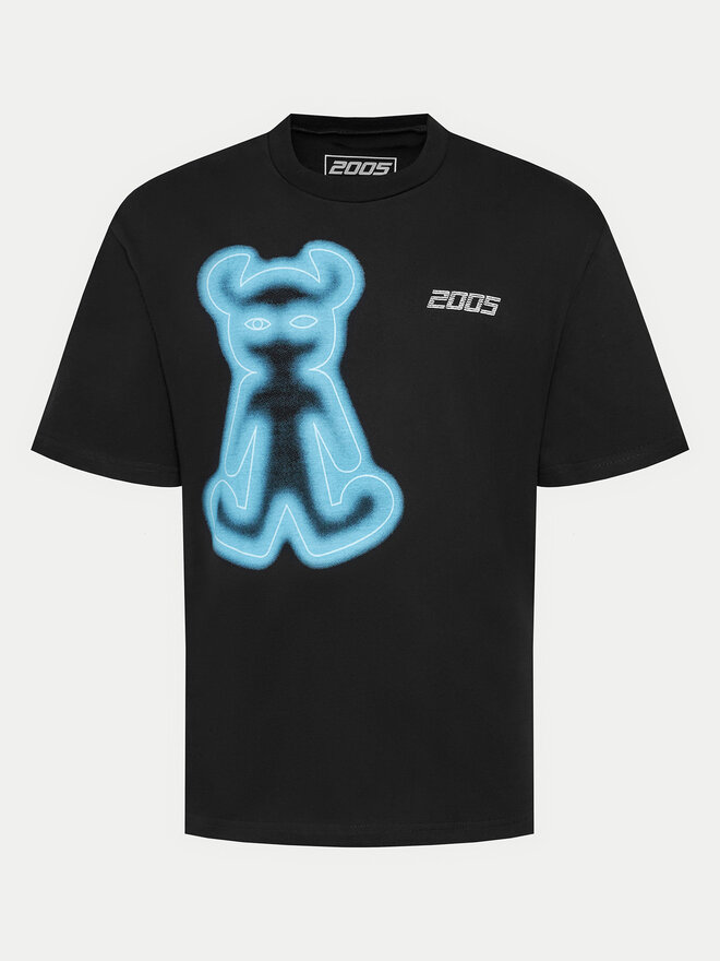 2005 2005 T-Shirt Unisex Airbrushed Horned Lucy Μαύρο Relaxed Fit