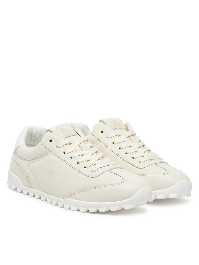 Calvin Klein Jeans Sneakersy Calvin Klein Jeans Low Profile Runner YW0YW01751 Écru