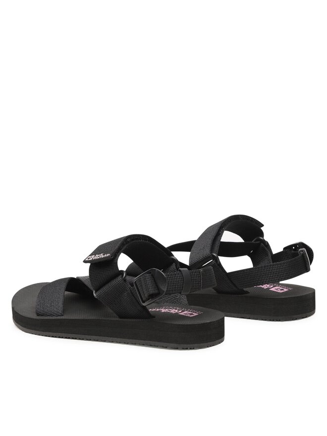 Jack Wolfskin Sandalen Jack Wolfskin Urban Entdeckung Belt Sandal W 4056801 Schwarz