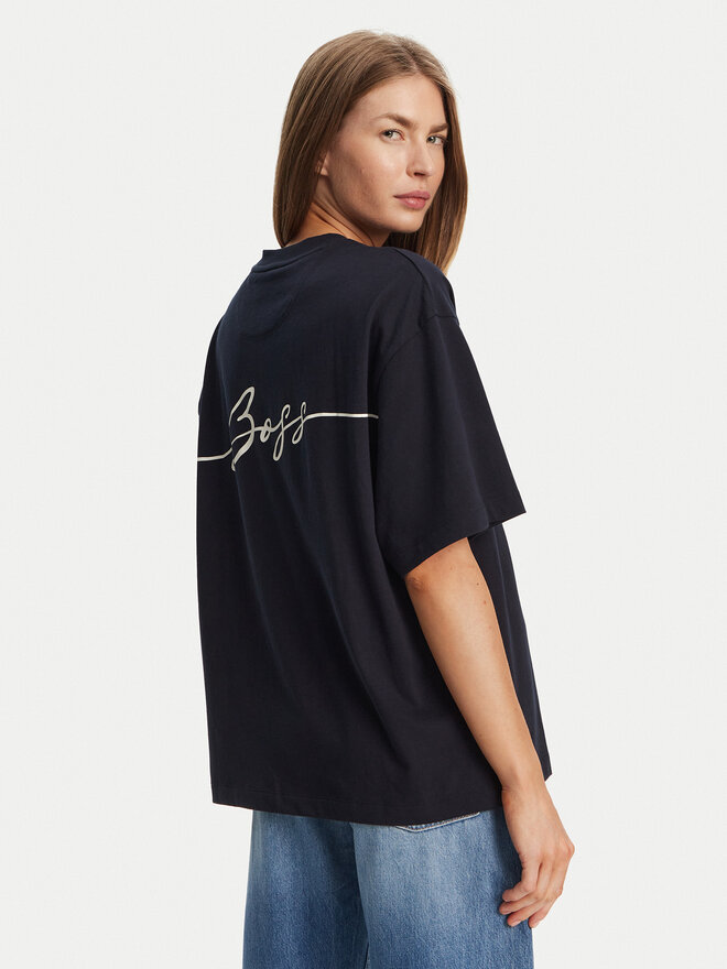 BOSS BOSS T-Shirt C_Eboyfriend_4 50540441 Dunkelblau Relaxed Fit