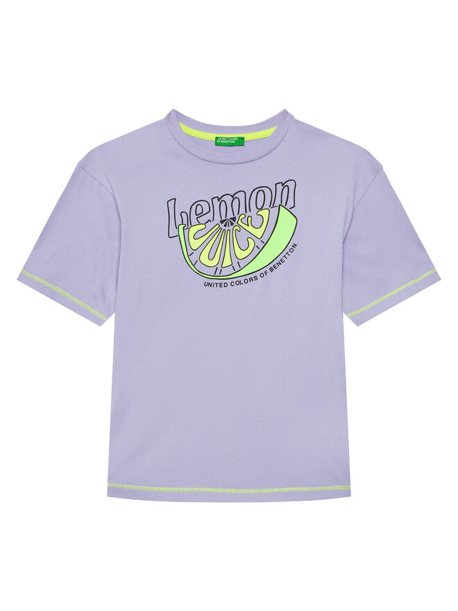 United Colors Of Benetton United Colors Of Benetton Футболка 3I1XC10P6 Фіолетовий Regular Fit
