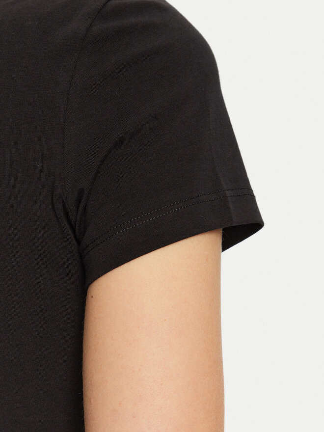 Guess Guess T-Shirt W4BI26 J1314 Μαύρο Slim Fit