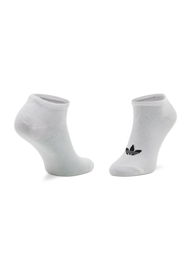 adidas Súprava 3 párov kotníkových ponožiek unisex adidas Trefoil Liner S20273 Biela