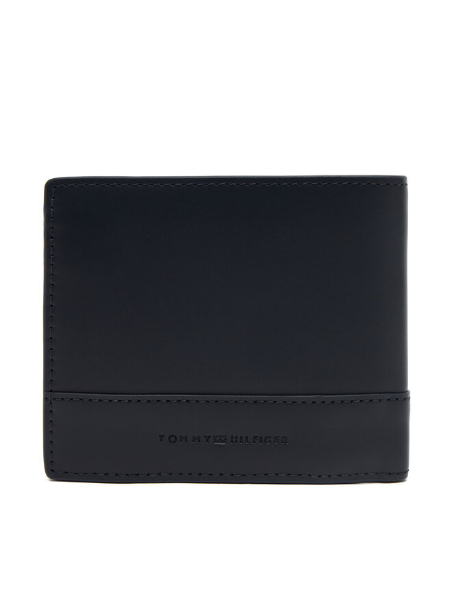Tommy Hilfiger Portofel Mare pentru Bărbați Tommy Hilfiger Th Corp Cc Flap And Coin AM0AM13246 Bleumarin