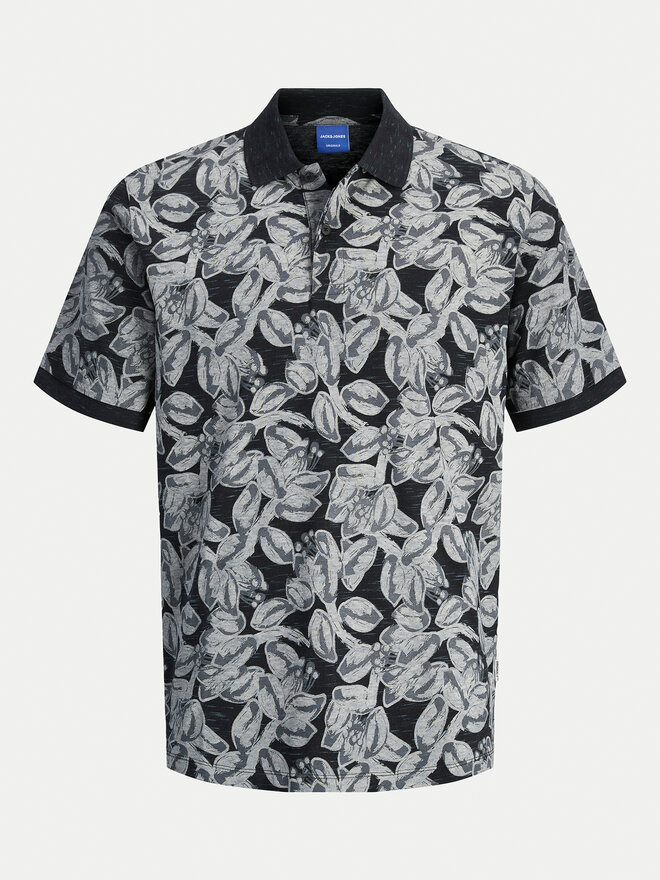 Jack&Jones Jack&Jones Polo Split 12272985 Μαύρο Regular Fit