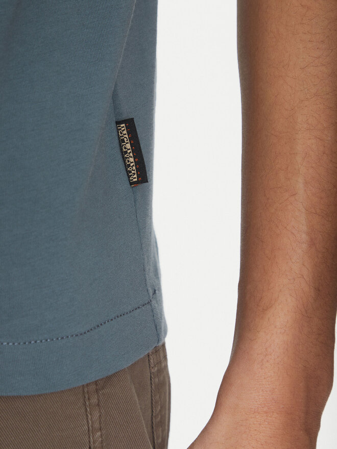 Napapijri Napapijri Marškinėliai S-box Logo NP0A4I3L Žalia Regular Fit