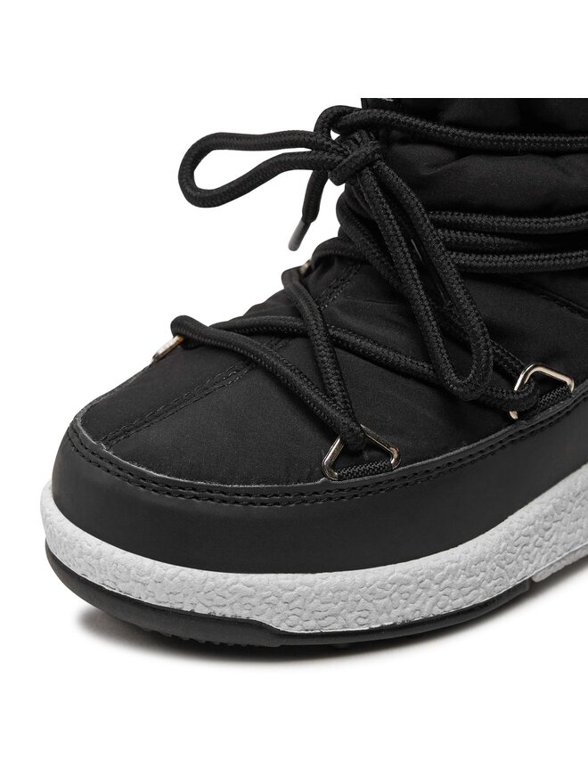 Moon Boot Μπότες Χιονιού Moon Boot Jr Girl Low Nylon Wp 34051800001 Μαύρο