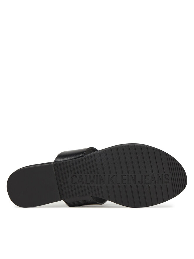 Calvin Klein Jeans Σαγιονάρες Calvin Klein Jeans Flat Sandal Toepost Mg YW0YW01691 Μαύρο