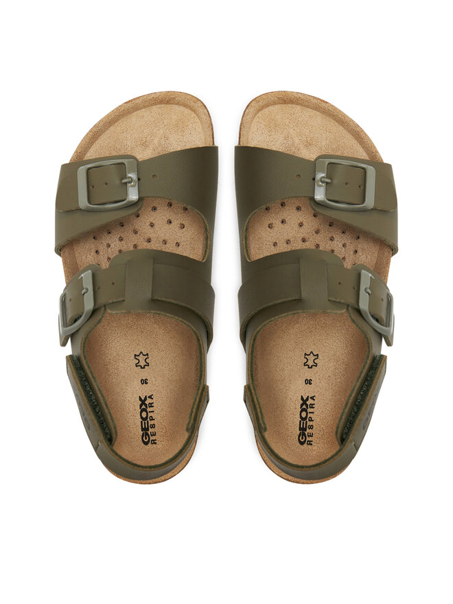 Geox Sandály Geox J Ghita Boy J358LD 000BC C3009 S Khaki