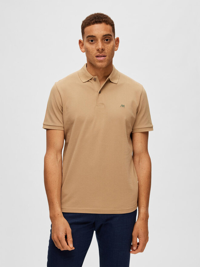 Selected Homme Selected Homme Polo 16087839 Μπεζ Regular Fit