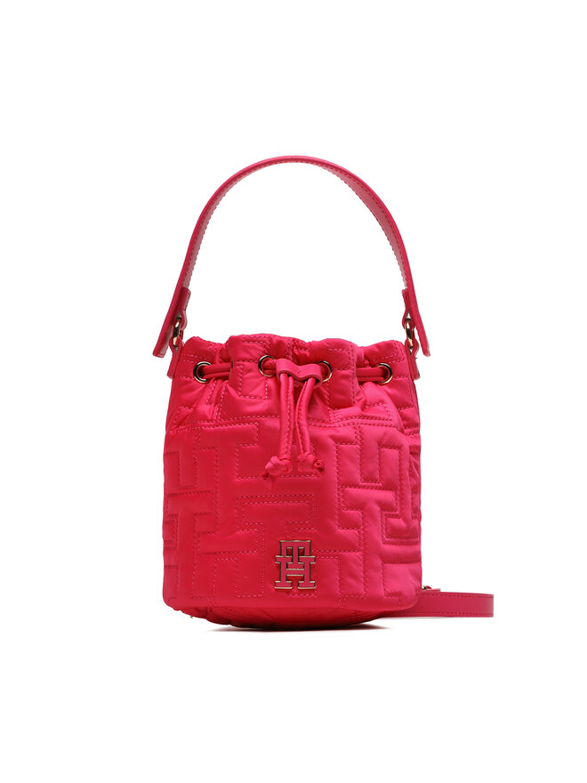 Tommy Hilfiger Сумка Tommy Hilfiger Tj Chic Nylon Bucket AW0AW14864 Рожевий